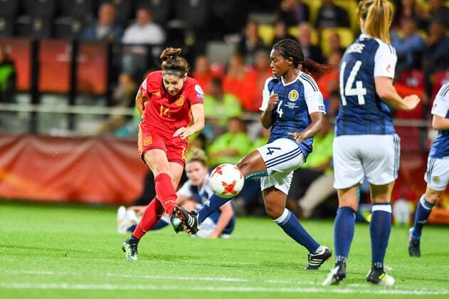 María Victoria Losada (Losada, Spanien , Spain) (14) Torschuss, Fussball, UEFA Women s EURO 2017, Schottland - Spanien, xmkx