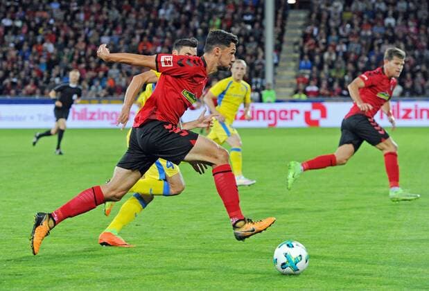 SC Freiburg vs NK Dom?ale Domzale Freiburg, Schwarzwald Stadion, 27.7.2017 Fußball, UEFA; Europa-League-Qualifikation; Saison 2017-2018 Tim KLEINDIENST, SC Freiburg Foto- und alle
