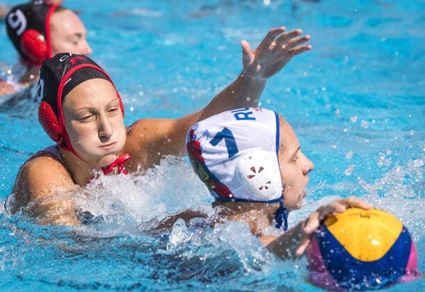 Bronze Medal Match Women s Russia RUS (White Cup) Vs Canada CAN (Blue Cup) 6 Kyra Christmas CAN Canada 7 Alena Serzhantova RUS Russia Day 15 28 07 2017 XVII FINA World Championships Aquatics City Park - Varosliget Lake Budapest Hungary Photo Pasquale Mesiano Deepbluemedia Insidefoto pasqualexmesiano