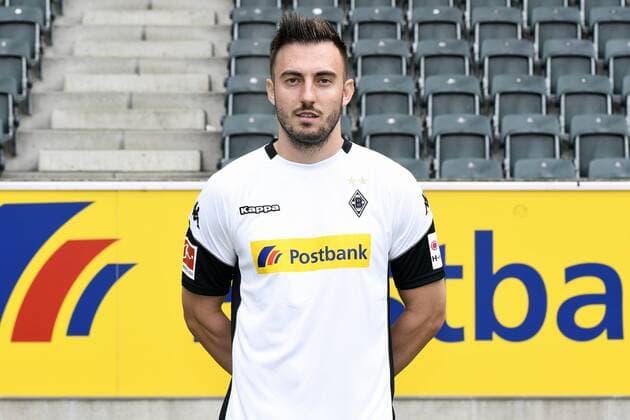 Fußball, GER, 1.BL, Porträttermin 2017 2018, VfL Borussia Mönchengladbach, Josip Drmic (Gladbach). Einzelbild, Portrait, Porträt.