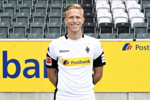 Fußball, GER, 1.BL, Porträttermin 2017 2018, VfL Borussia Mönchengladbach, Oscar Wendt (Gladbach). Einzelbild, Portrait, Porträt.