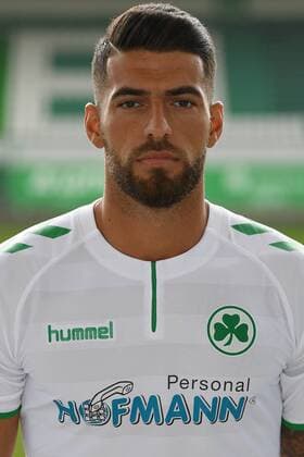 24.07.2017 - SpVgg Spielvereinigung Greuther Fürth Kleeblatt - 2. Fußball Bundesliga BL - Saison 2017 2018 - Fototermin Porträttermin Portraittermin - - Jurgen Gjasula (10. SpVgg Greuther Fürth ) - Einzelbild Einzelfoto Portrait Porträt Kopfbild