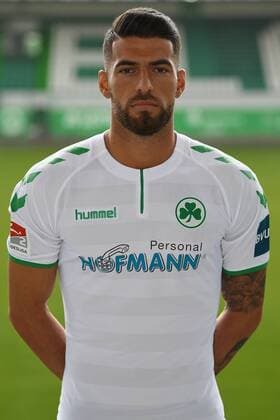 24.07.2017 - SpVgg Spielvereinigung Greuther Fürth Kleeblatt - 2. Fußball Bundesliga BL - Saison 2017 2018 - Fototermin Porträttermin Portraittermin - - Jurgen Gjasula (10. SpVgg Greuther Fürth ) - Einzelbild Einzelfoto Portrait Porträt Kopfbild