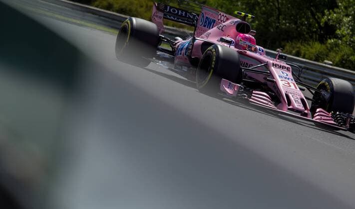 July 28, 2017 - MogyoroD, Hungary - Esteban Ocon of France and Sahara Force India driver goes during the free practice session at Pirelli Hungarian Formula 1 Grand Prix on Jul 28, 2017 in Mogyorod, Hungary. F1 Grand Prix of Hungary - Practice  - ZUMAn230 20170728_zaa_n230_212 Copyright: xRobertxSzaniszlox
