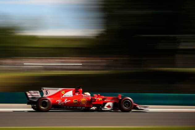 (170729) -- MOGYOROD, July 29, 2017 -- Scuderia Ferrari s German driver Sebastian Vettel competes during the second practice session of the Hungarian F1 Grand Prix at Hungaroring in Mogyorod, Hungary on July 28, 2017.) (SP)HUNGARY-MOGYOROD-FORMULA ONE-HUNGARIAN GRAND PRIX-PRACTICE JurexMakovec 