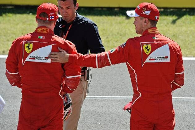 Sebastian Vettel (GER 5), Scuderia Ferrari, Kimi Raikkonen (FIN 7), Scuderia Ferrari, Grosser Preis von Ungarn 2017,Qualifying, Motorsport, Formel 1, 29.07.2017, Budapest Copyright: xAndre Eibner-Pressefotox EP_JAE