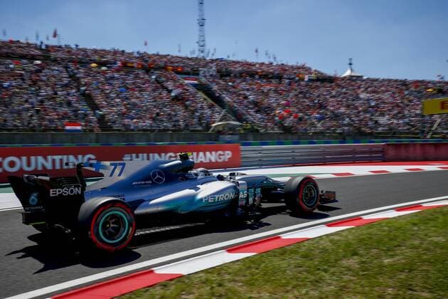Motorsports: FIA Formula One World Championship WM Weltmeisterschaft 2017, Grand Prix of Hungary, 77 Valtteri Bottas (FIN, Mercedes AMG Petronas F1 Team), Budapest Hungary xHOCHxZWEIx