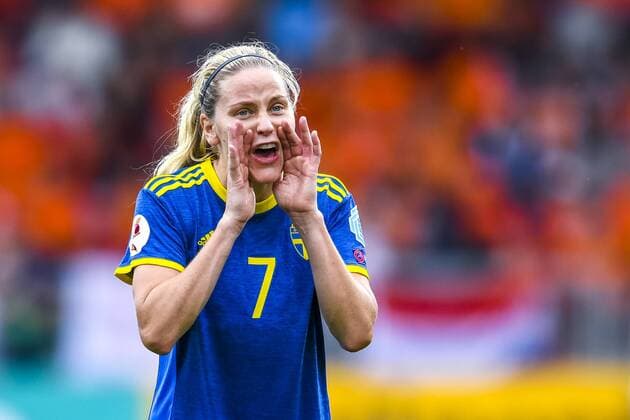 Fußball, Frauen EM, Niederlande - Schweden 170729 Sveriges Lisa Dahlkvist i kvartsfinalen mellan Holland och Sverige under dag 14 av fotbolls-EM den 29 juli 2017 i Doetinchem.  Copyright: CARLxSANDIN BB170729CS095