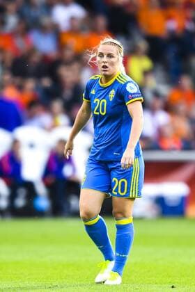 Fußball, Frauen EM, Niederlande - Schweden 170729 Sveriges Mimmi Larsson i kvartsfinalen mellan Holland och Sverige under dag 14 av fotbolls-EM den 29 juli 2017 i Doetinchem.  Copyright: CARLxSANDIN BB170729CS099