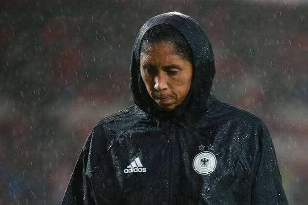 29.07.2017, xkvx, Fussball Frauen EM, Deutschland - Daenemark, emspor, v.l. Nationaltrainerin Trainerin Steffi Jones (DFB Deutsche Fussball Nationalmanschaft Damen) Rotterdam