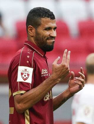 KAZAN, RUSSIA - JULY 29, 2017: Rubin Kazan s Jonathas in their 2017 2018 Russian Football Premier League Round 3 football match against Arsenal Tula at Kazan Arena; Rubin Kazan won 2-1. Yegor Aleyev TASS  TS05972C
