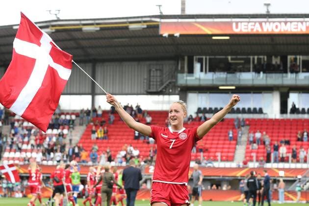 Sanne Troelsgaard of Denmark women during the UEFA WEURO 2017 quarter finale match between Germany and Denmark at the Sparta stadium Het Kasteel on July 30, 2017 in Rotterdam, The Netherlands Women: Germany v Denmark UEFA WEURO 2017 2017 2018 xVIxVIxImagesx xTomxBodexMultimediaxIVx 8348767