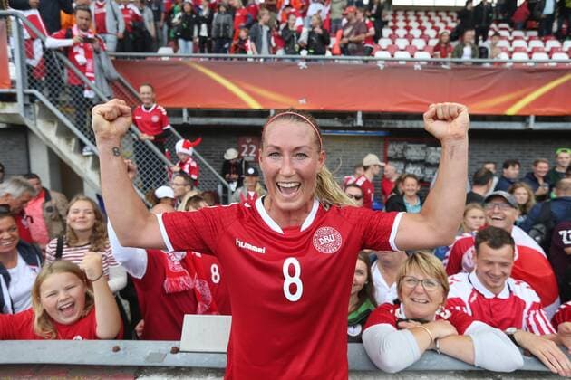 Theresa Nielsen of Denmark women during the UEFA WEURO 2017 quarter finale match between Germany and Denmark at the Sparta stadium Het Kasteel on July 30, 2017 in Rotterdam, The Netherlands Women: Germany v Denmark UEFA WEURO 2017 2017 2018 xVIxVIxImagesx xTomxBodexMultimediaxIVx 8348848