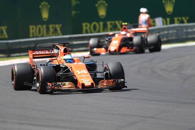 July 30th 2017, Hungaroring, Mogyor& xf3;d, Hungary; Formula One Grand Prix of Hungary, Race Day; Fernando Alonso - McLaren Honda MCL32 xOctanex  ActionPlus11907900