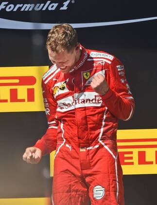 Finale, Sieger Sebastian Vettel mit geballten Faeusten, Motorsport, Grosser Preis von Ungarn 2017,Fahrerlager, Motorsport, Formel 1, 30.07.2017, Budapest Copyright: xAndre Eibner-Pressefotox EP_JAE