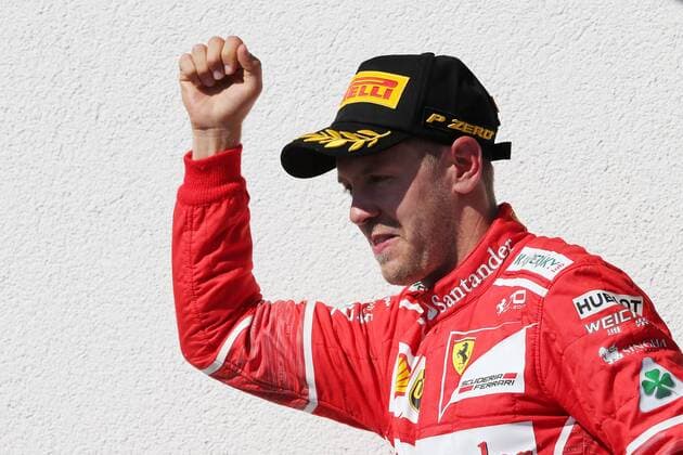 Hungarian Grand Prix, Hungaroring 27 - 30 July 2017 30.07.2017 - Race, Sebastian Vettel (GER) Scuderia Ferrari SF70H race winner 