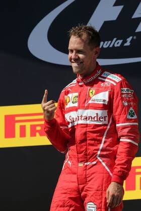 Hungarian Grand Prix, Hungaroring 27 - 30 July 2017 30.07.2017 - Race, Sebastian Vettel (GER) Scuderia Ferrari SF70H race winner 