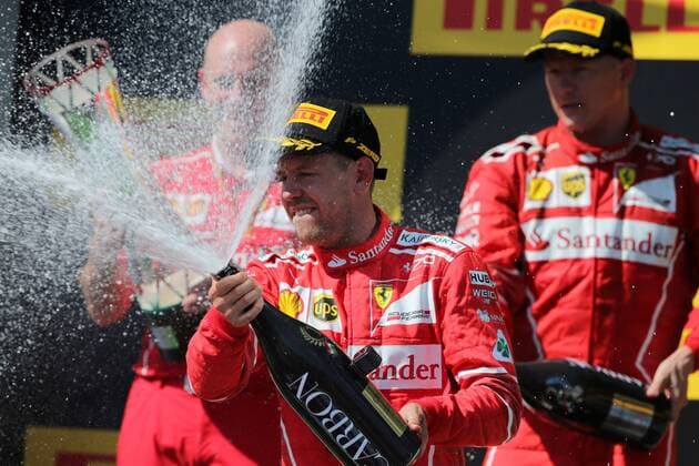 Hungarian Grand Prix, Hungaroring 27 - 30 July 2017 30.07.2017 - Race, Sebastian Vettel (GER) Scuderia Ferrari SF70H race winner 