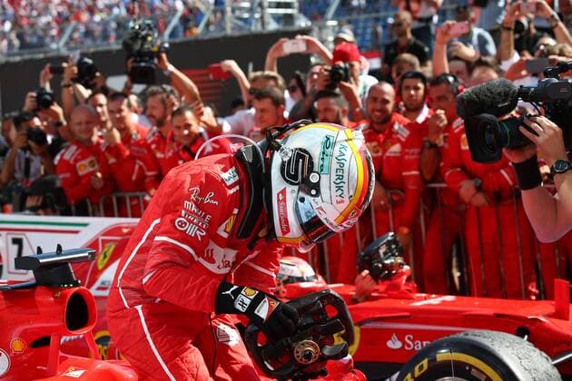 Hungarian Grand Prix, Hungaroring 27 - 30 July 2017 30.07.2017 - Race, Sebastian Vettel (GER) Scuderia Ferrari SF70H race winner 