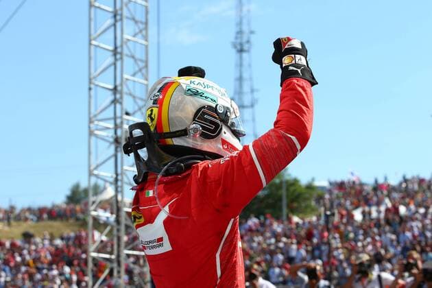 Bilder des Tages - SPORT Hungarian Grand Prix, Hungaroring 27 - 30 July 2017 30.07.2017 - Race, Sebastian Vettel (GER) Scuderia Ferrari SF70H race winner 