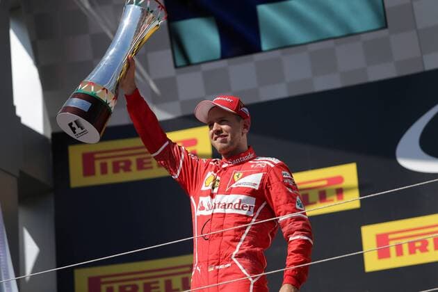 Hungarian Grand Prix, Hungaroring 27 - 30 July 2017 30.07.2017 - Race, Sebastian Vettel (GER) Scuderia Ferrari SF70H race winner 