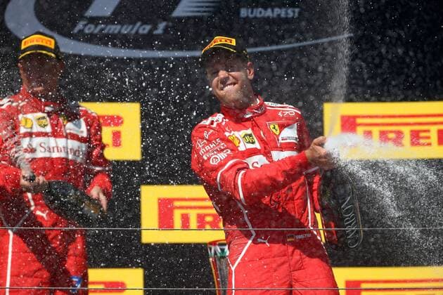 Hungarian Grand Prix, Hungaroring 27 - 30 July 2017 30.07.2017 - Race, Sebastian Vettel (GER) Scuderia Ferrari SF70H race winner 