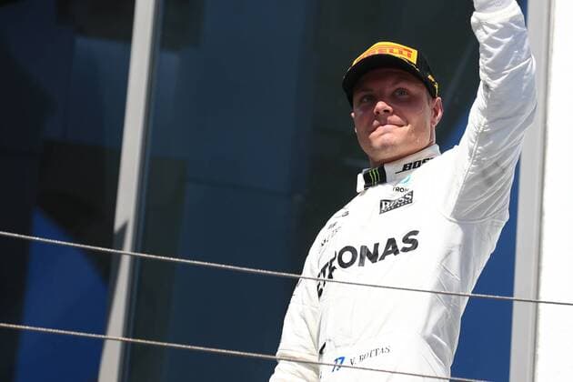 July 30th 2017, Hungaroring, Mogyor& xf3;d, Hungary; Formula One Grand Prix of Hungary, Race Day; Valtteri Bottas - Mercedes AMG Petronas F1 W08 EQ Energy+ takes 3rd on podium xOctanex  ActionPlus11908049
