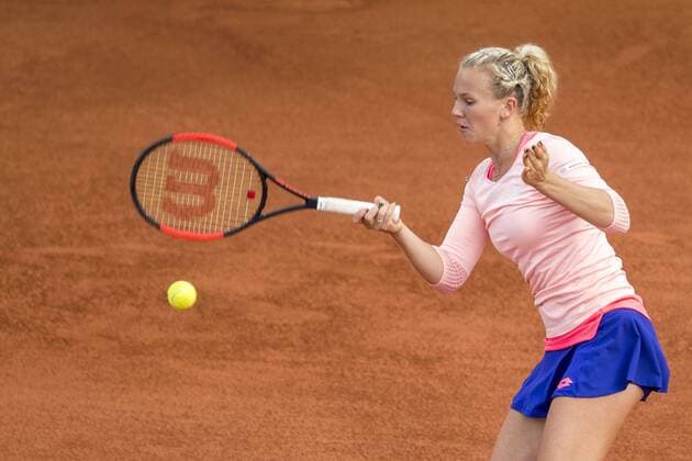 170730 Katerina Siniakova, Tjeckien, i singelfinalenunder dag 8 av Swedish open den 30 juli 2017 i Bastad.  Copyright: MATHILDAxAHLBERG BB170730MA064