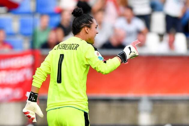SOCCER - UEFA EURO EM Europameisterschaft Fussball 2017 TILBURG,NETHERLANDS,30.JUL.17 - WOMEN SOCCER - UEFA Women s European Championship EM Europameisterschaft 2017, quarterfinal, Austria vs Spain. Image shows the rejoicing of Manuela Zinsberger (AUT). GEPAxpictures xFlorianxErtl