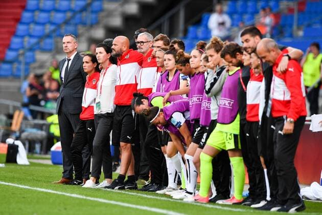 SOCCER - UEFA EURO EM Europameisterschaft Fussball 2017 TILBURG,NETHERLANDS,30.JUL.17 - WOMEN SOCCER - UEFA Women s European Championship EM Europameisterschaft 2017, quarterfinal, Austria vs Spain. Image shows the team of AUT. GEPAxpictures xFlorianxErtl