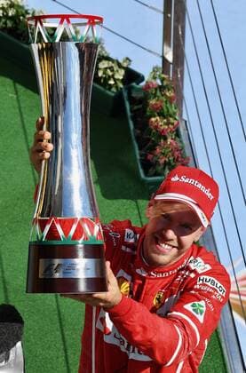 Sebastian Vettel (GER 5), Scuderia Ferrari, Grosser Preis von Ungarn 2017,Podium, Motorsport, Formel 1, 30.07.2017, Budapest Copyright: xAndre Eibner-Pressefotox EP_JAE
