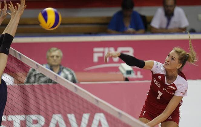 Berenika Tomsia (POL) in action during the FIVB World Grand Prix 2017 volleyball final match between South Korea and Poland in Ostrava, Czech Republic, on July 30, 2017. (CTKxPhoto PetrxSznapka) CTKPhotoP201707300502701  SZN 35