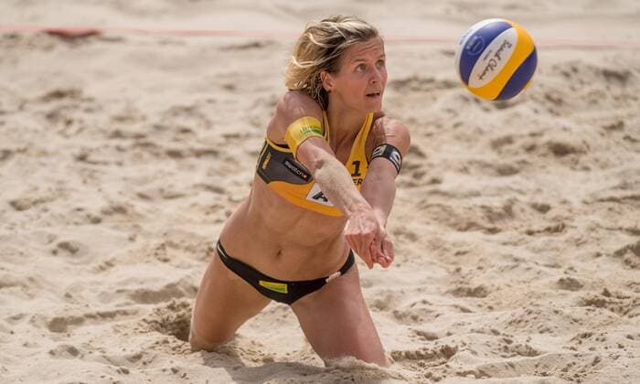 FIVB Beach volleyball Beachvolleyball World Championships Vienna 2017 am 31.07.2017 Laura LUDWIG (GER); FIVB Beach Volleyball World Championships Vienna 2017 am 31.07.2017, Donauinsel Wien (Oesterreich). xPWx