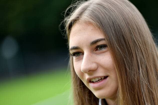 SOCCER - UEFA EURO EM Europameisterschaft Fussball 2017 WAGENINGEN,NETHERLANDS,01.AUG.17 - WOMEN SOCCER - UEFA Women s European Championship EM Europameisterschaft 2017, semifinal, Denmark vs Austria, preview, mixed zone team AUT. Image shows Katharina Naschenweng (AUT). GEPAxpictures xFlorianxErtl