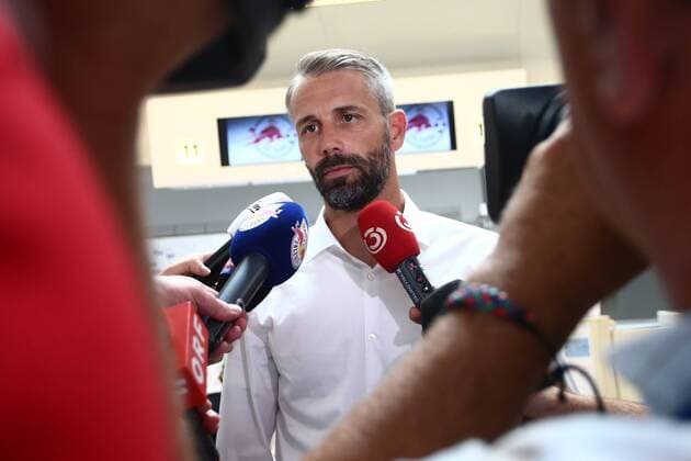 SOCCER - UEFA CL quali, Rijeka vs RBS, preview RIJEKA,CROATIA,01.AUG.17 - SOCCER - UEFA Champions League qualification, HNK Rijeka vs Red Bull Salzburg, preview, departure of RBS. Image shows head coach Marco Rose (RBS). GEPAxpictures xFelixxRoittner