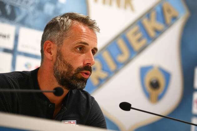 SOCCER - UEFA CL quali, Rijeka vs RBS, preview RIJEKA,CROATIA,01.AUG.17 - SOCCER - UEFA Champions League qualification, HNK Rijeka vs Red Bull Salzburg, preview, press conference PK Pressekonferenz RBS. Image shows head coach Marco Rose (RBS). GEPAxpictures xFelixxRoittner