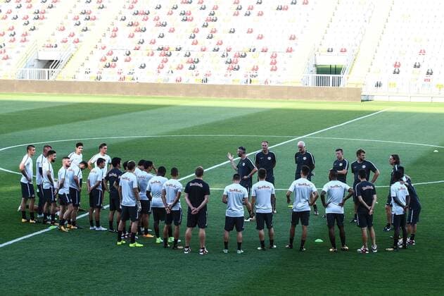 SOCCER - UEFA CL quali, Rijeka vs RBS, preview RIJEKA,CROATIA,01.AUG.17 - SOCCER - UEFA Champions League qualification, HNK Rijeka vs Red Bull Salzburg, preview, training RBS. Image shows the team of RBS. GEPAxpictures xFelixxRoittner