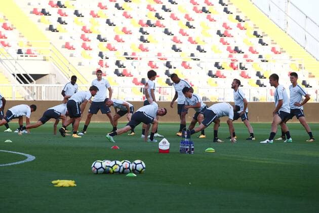 SOCCER - UEFA CL quali, Rijeka vs RBS, preview RIJEKA,CROATIA,01.AUG.17 - SOCCER - UEFA Champions League qualification, HNK Rijeka vs Red Bull Salzburg, preview, training RBS. Image shows the team of RBS. GEPAxpictures xFelixxRoittner
