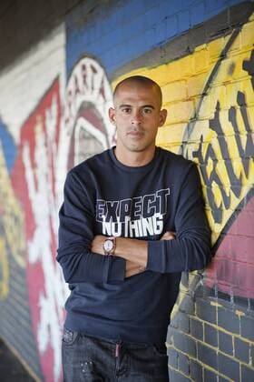 Israeli soccer player Tal Ben Chaim poses in front of Sparta Prague stadium in Prague, Czech Republic, on Monday, July 3rd, 2017. Tal Ben Chaim, Maccabi Tel Aviv striker, joins Sparta Prague for four seasons. Ben Chaim arrives on a deal reported to be worth 2.9 million euros, making him the most expensive transfer in the history of the Czech league. (CTKxPhoto RenexFluger) CTKPhotoF201708020684501 