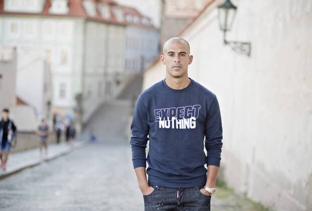 Israeli soccer player Tal Ben Chaim poses in front of Prague s Castle, Czech Republic, on Monday, July 3rd, 2017. Tal Ben Chaim, Maccabi Tel Aviv striker, joins Sparta Prague for four seasons. Ben Chaim arrives on a deal reported to be worth 2.9 million euros, making him the most expensive transfer in the history of the Czech league. (CTKxPhoto RenexFluger) CTKPhotoF201708020684601 