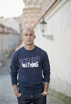 Israeli soccer player Tal Ben Chaim poses in front of Prague s Castle, Czech Republic, on Monday, July 3rd, 2017. Tal Ben Chaim, Maccabi Tel Aviv striker, joins Sparta Prague for four seasons. Ben Chaim arrives on a deal reported to be worth 2.9 million euros, making him the most expensive transfer in the history of the Czech league. (CTKxPhoto RenexFluger) CTKPhotoF201708020684701 