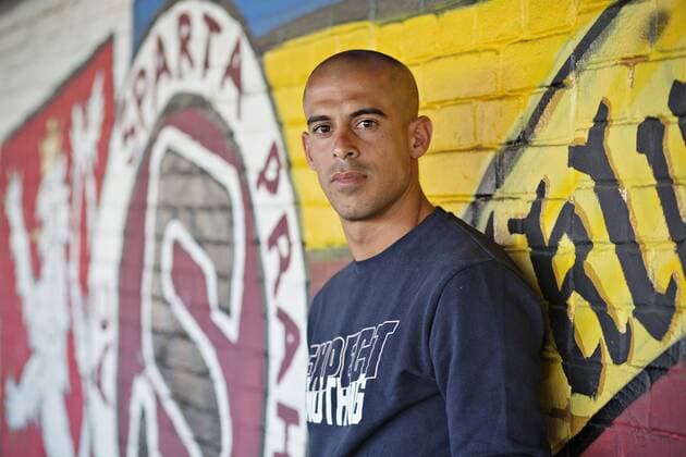 Israeli soccer player Tal Ben Chaim poses in front of Sparta Prague stadium in Prague, Czech Republic, on Monday, July 3rd, 2017. Tal Ben Chaim, Maccabi Tel Aviv striker, joins Sparta Prague for four seasons. Ben Chaim arrives on a deal reported to be worth 2.9 million euros, making him the most expensive transfer in the history of the Czech league. (CTKxPhoto RenexFluger) CTKPhotoF201708020684901 