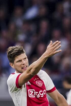 AMSTERDAM - 02-08-2017 , voetbal , UEFA voorronde Champions League , Stadion Johan Cruijf Arena , seizoen 2017 2018 , Ajax - Nice 2-2 , Ajax speler Klaas Jan Huntelaar Ajax - Nice  x1661294x