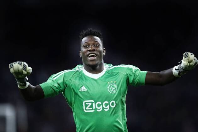 AMSTERDAM, Stadion de Arena , 02-08-2017 , Voorronde Champions League seizoen 2017 2018 . Ajax - Nice 2-2. Andre Onana Ajax - Nice  x1661623x