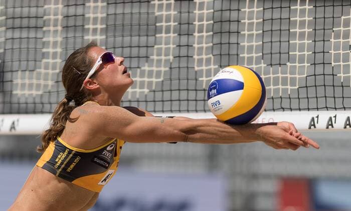 FIVB Beach volleyball Beachvolleyball World Championships Vienna 2017 am 03.08.2017 Chantal LABOUREUR (GER); FIVB Beach Volleyball World Championships Vienna 2017 am 03.08.2017, Donauinsel Wien (Oesterreich). xPWx