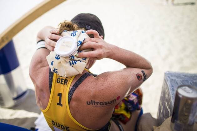 VIENNA, AUSTRIA - AUGUST 03: Julia Sude of Germany seen during Day 7 of the FIVB Beach volleyball Beachvolleyball World Championships 2017 on August 3, 2017 in Vienna, Austria. (Photo by Michael Kunkel Hoch Zwei) Vienna Austria xHOCHxZWEIx