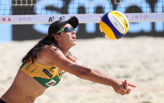 Beach volleyball Beachvolleyball - FIVB World Championships 2017 VIENNA,AUSTRIA,03.AUG.17 - BEACH VOLLEYBALL - FIVB World Championships. Image shows Talita Da Rocha Antunes (BRA). GEPAxpictures xChristianxWalgram
