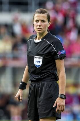 BREDA - 03-08-2017 Rat Verleghstadion. EK vrouwenvoetbal, Woman s Euro 2017, halve finale Denemarken - Oostenrijk. Scheidsrechter Kateryna Monzul. Denemarken - Oostenrijk  x1661852x