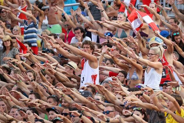 Beach volleyball Beachvolleyball - FIVB World Championships 2017 VIENNA,AUSTRIA,03.AUG.17 - BEACH VOLLEYBALL - FIVB World Championships. Image shows the fans. GEPAxpictures xMaticxKlansek