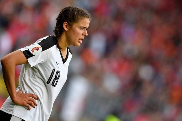 SOCCER - UEFA EURO EM Europameisterschaft Fussball 2017 BREDA,NETHERLANDS,03.AUG.17 - WOMEN SOCCER - UEFA Women s European Championship EM Europameisterschaft 2017, semifinal, Denmark vs Austria. Image shows Laura Feiersinger (AUT). GEPAxpictures xFlorianxErtl